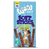 Katzen Leckerli Soft Sticks mit Lachs Mit Verpackung von vorne