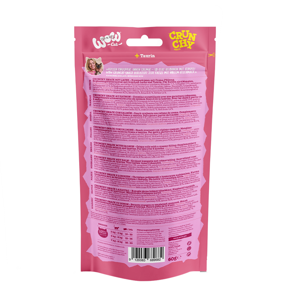 Crunchy Snack con salmón
